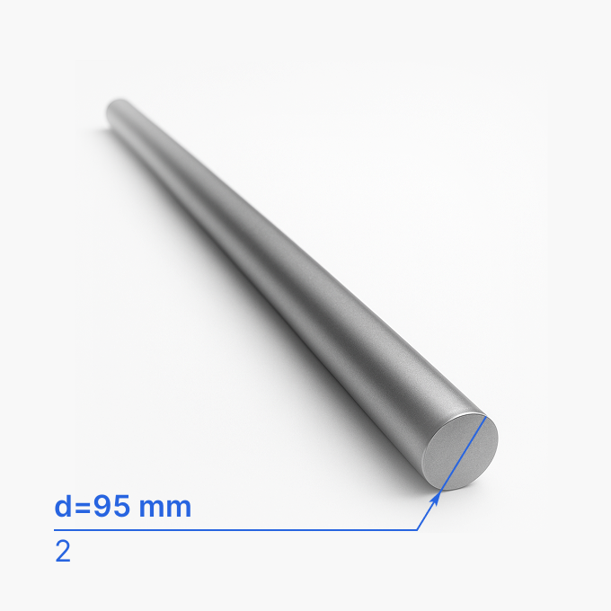 Круг (пруток) бронзовый 95 мм (d95/ø95), 2