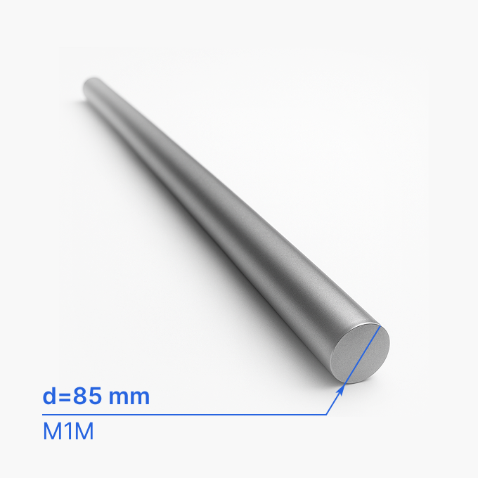 Круг (пруток) медный 85 мм (d85/ø85), М1М
