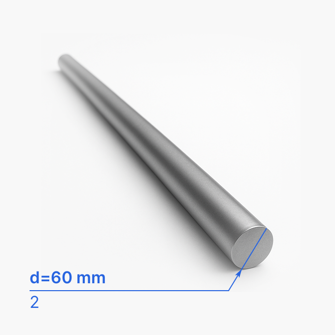 Круг (пруток) бронзовый 60 мм (d60/ø60), 2