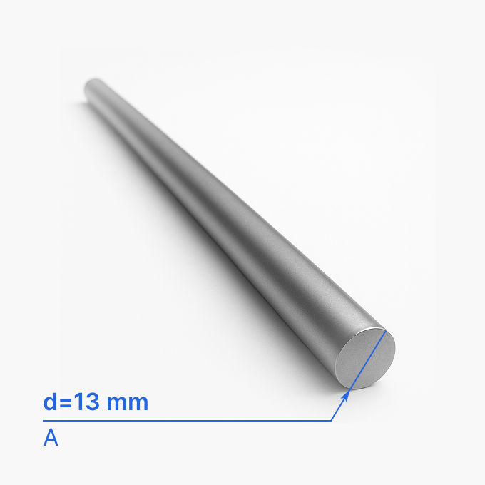 Круг (пруток) калиброванный 13 мм (d13/ø13), А