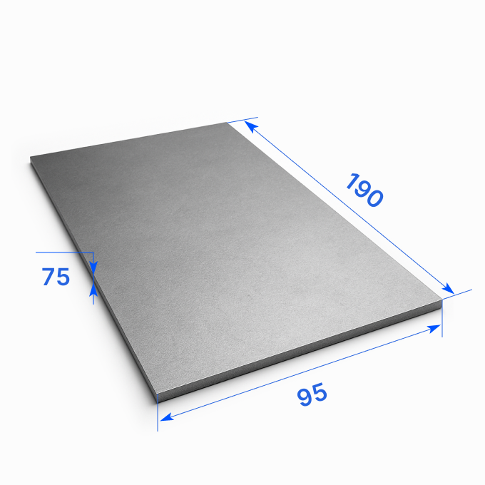 Лист толстый 95х190х75 мм, 60