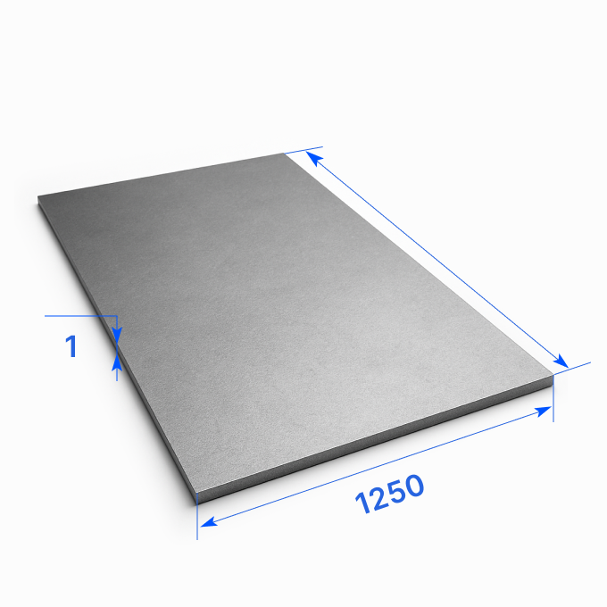 Лист стальной 1250х1 мм, 08КП, ГОСТ 16523