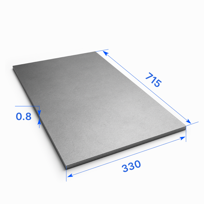 Лист тонкий 330х715х0.8 мм, ХН62ВМЮТ-ВД