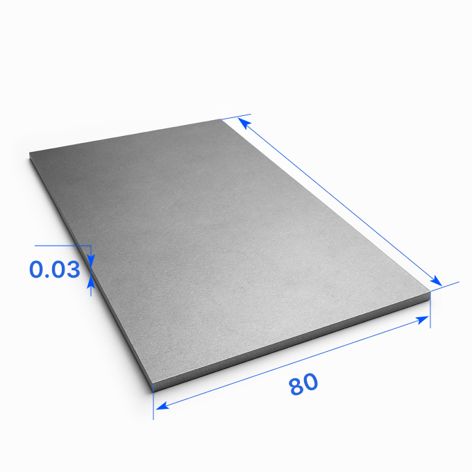 Лист тонкий 80х0.03 мм, Э100