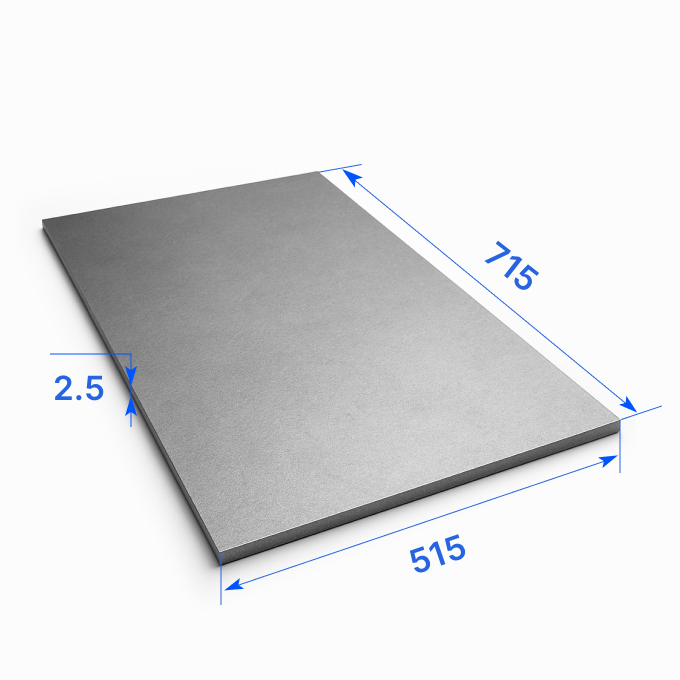 Лист тонкий 515х715х2.5 мм, ХН45МВТЮБР-ИД