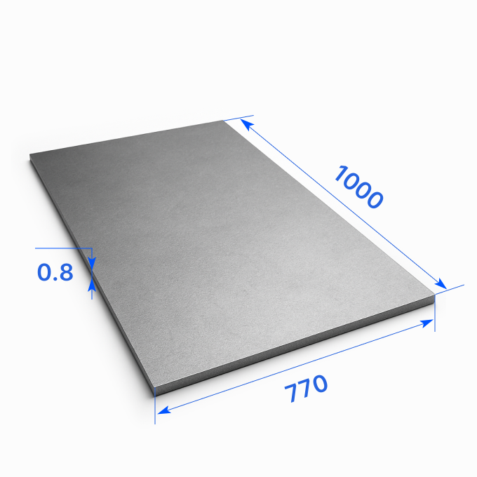 Лист нержавеющий 770х1000х0.8 мм, 304 (AISI, TP)