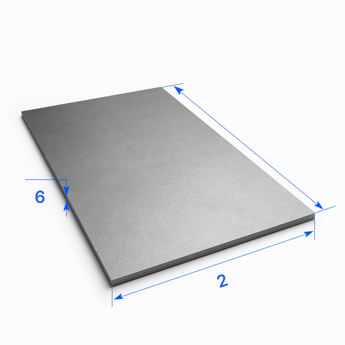 Лист нержавеющий 2х6 мм, 10Х17Н13М2Т