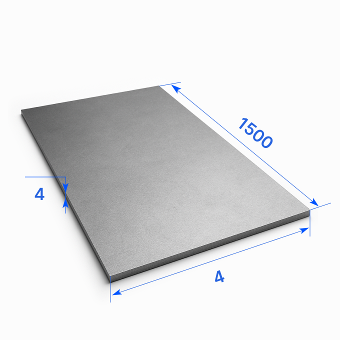 Лист горячекатаный 4х1500х4 мм, 09Г2С, ГОСТ 19903