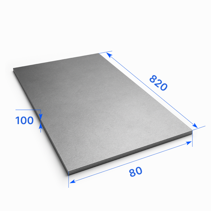 Лист инструментальный 80х820х100 мм, У8А