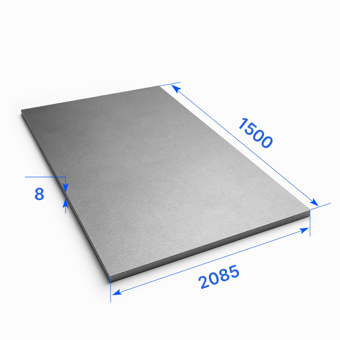Лист нержавеющий 2085х1500х8 мм, 000Х18Н11