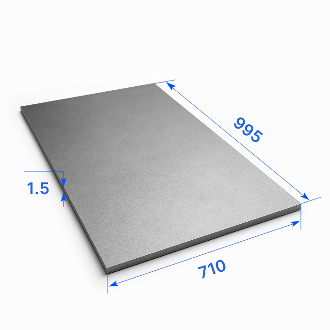 Лист тонкий 710х995х1.5 мм, ХН50ВМТЮБ-ВИ
