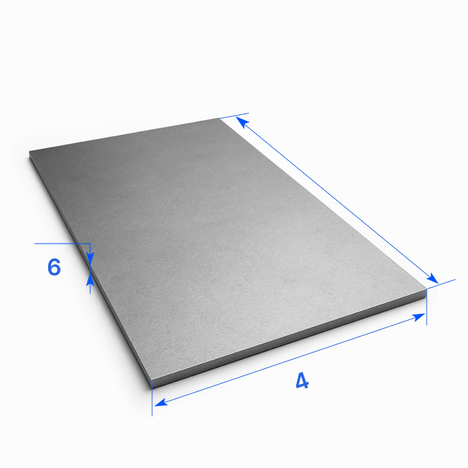 Лист нержавеющий 4х6 мм, 08Х18Н10Т