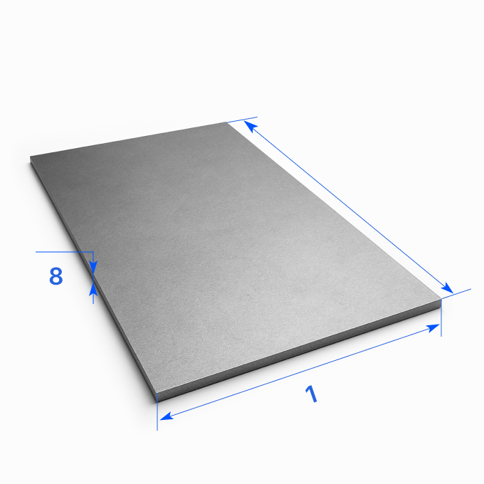 Лист нержавеющий 1х8 мм, 08Х18Н10