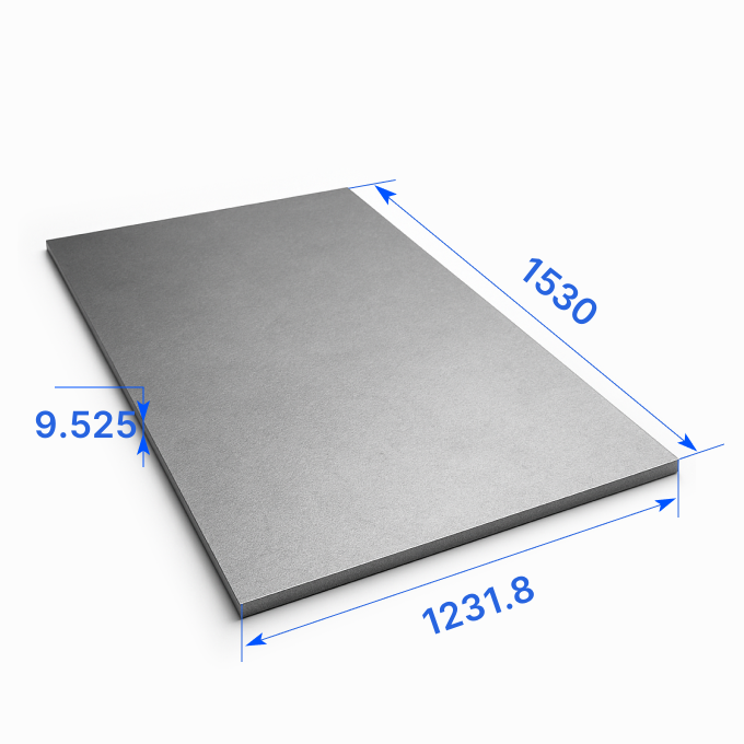 Лист толстый 1231.8х1530х9.525 мм, 6061Т651
