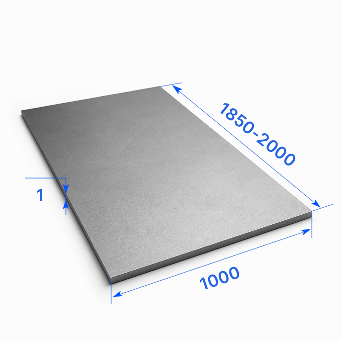 Лист нержавеющий 1000х1850-2000х1 мм, 12Х18Н10Т, ГОСТ 19904