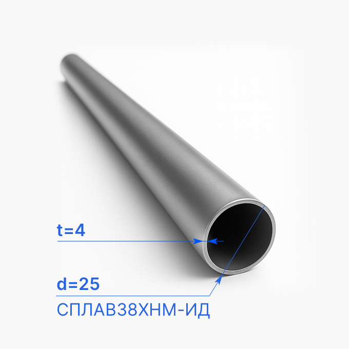 Труба 25x4 мм, СПЛАВ38ХНМ-ИД, ТУ 14-159-243-94