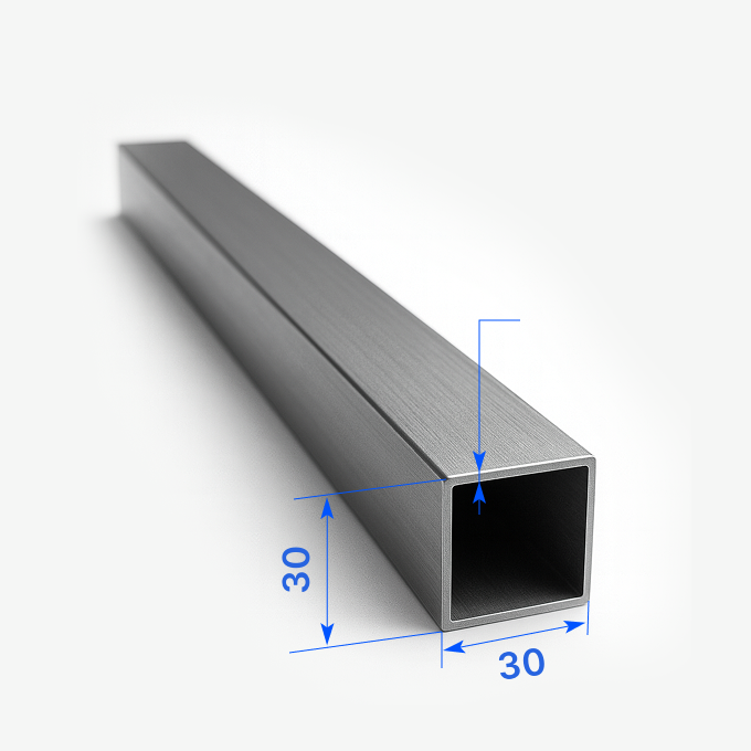 Труба профильная квадратная 30х30x мм, 08СП, ГОСТ 8639