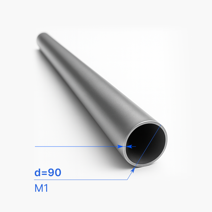 Труба медная 90х мм, М1, ГОСТ 617