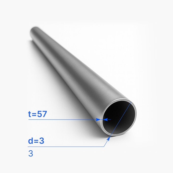 Труба электросварная 3х57 мм, 3, ГОСТ 10704