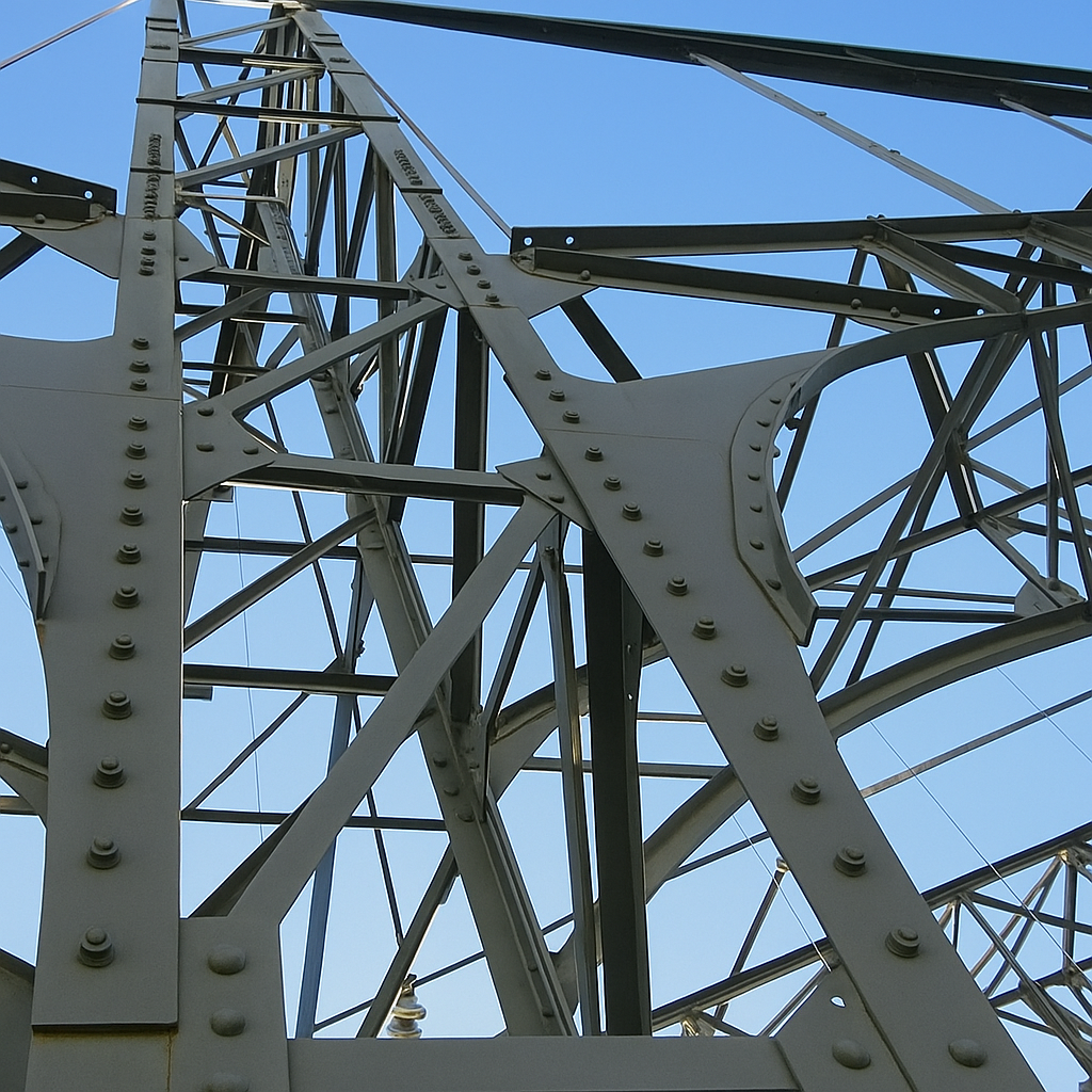 Двутавровая балка на мосту