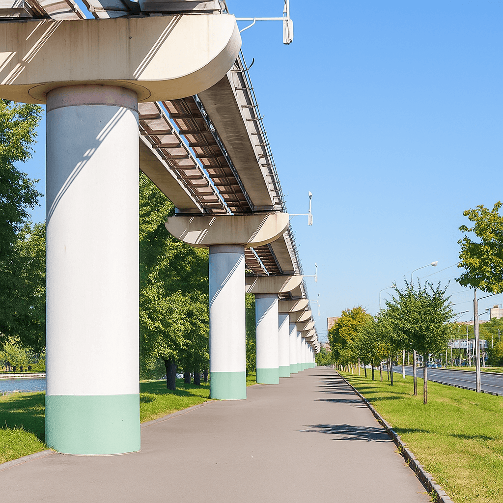 Двутавровая балка для монорельсового транспорта