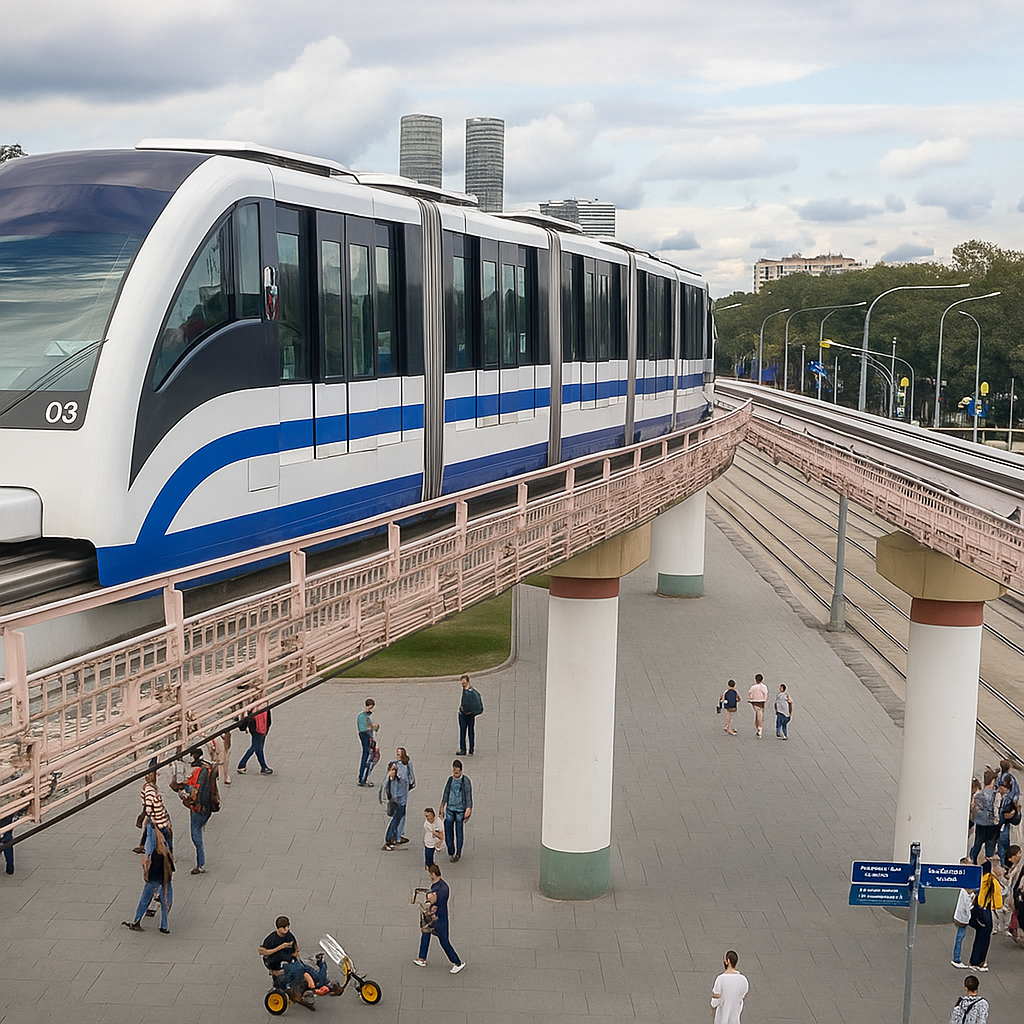 Использование монорельсовой балки двутавровой для монорельсового общественного траспорта