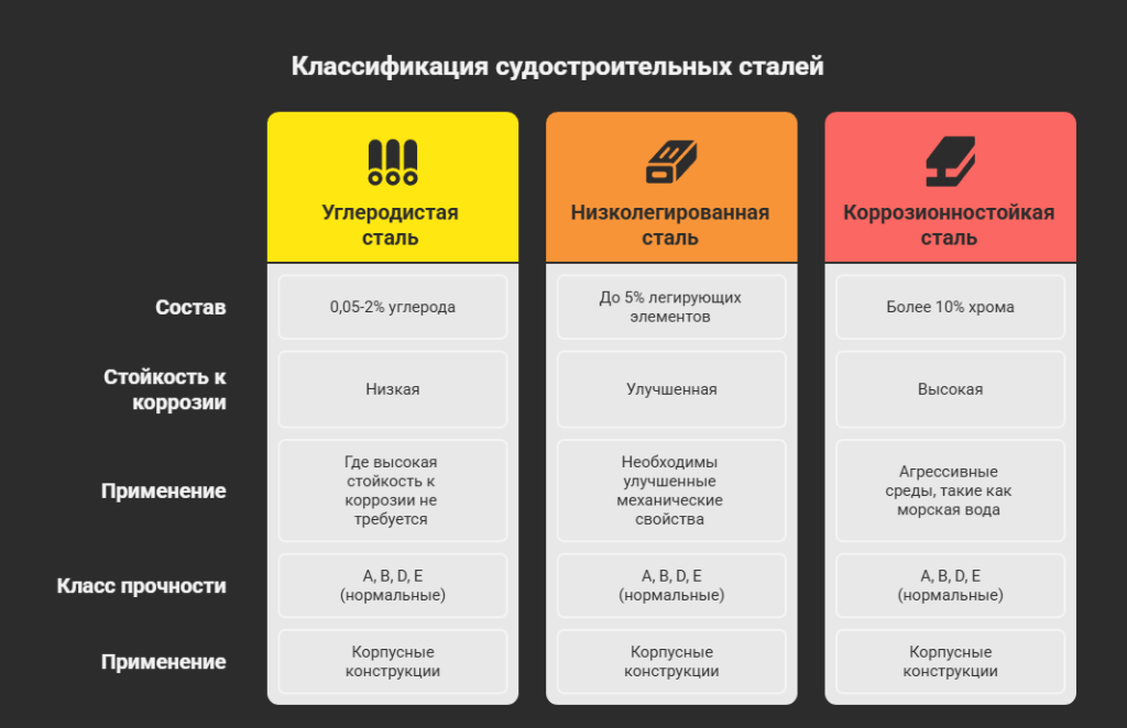 Классификация судостроительных сталей