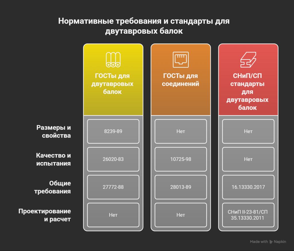 Нормативные требования и стандарты двутавровых балок Нормативные требования и стандарты двутавровых балок