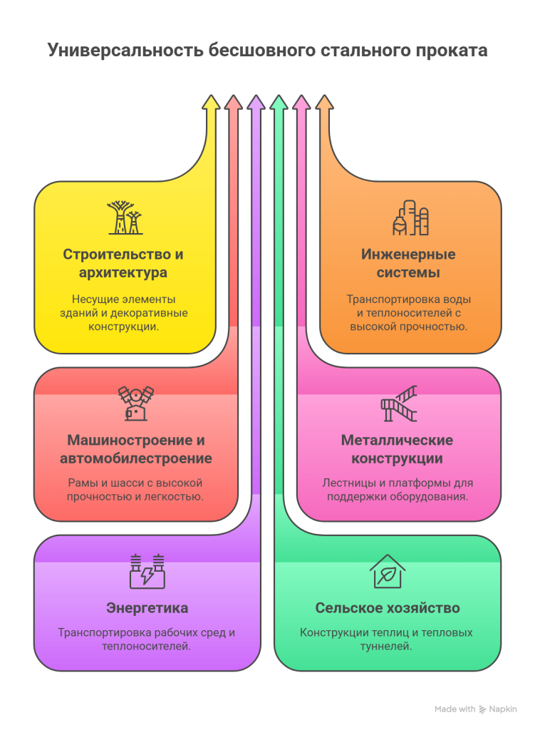 Применение стальных труб ХД