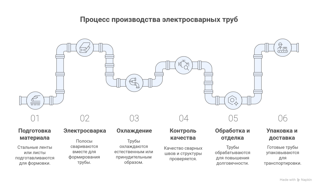 Производство электросварных труб