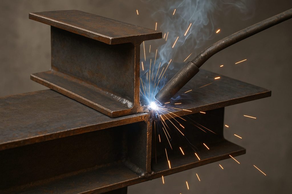 Соединение двутавровых балок Соединение двутавровых балок