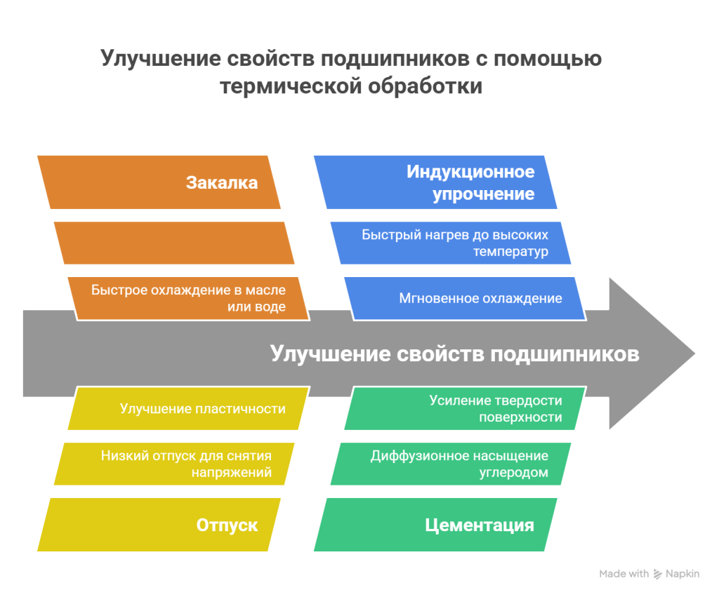 Термическая обработка деталей подшипников Термическая обработка деталей подшипников