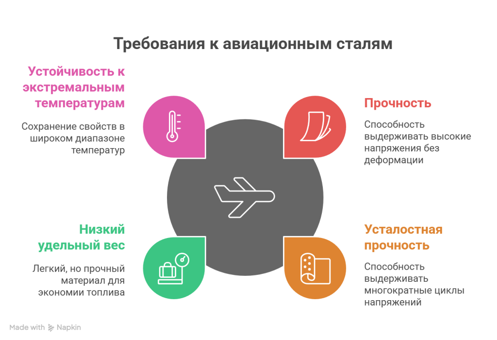 Особые требования к авиационным сталям